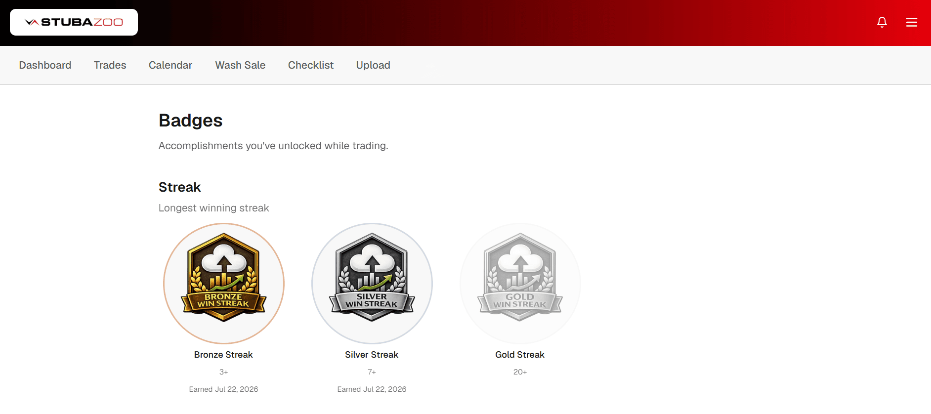 Badges screenshot